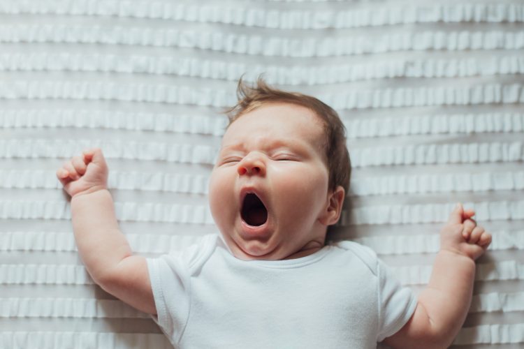 Baby Sleeping and Yawning