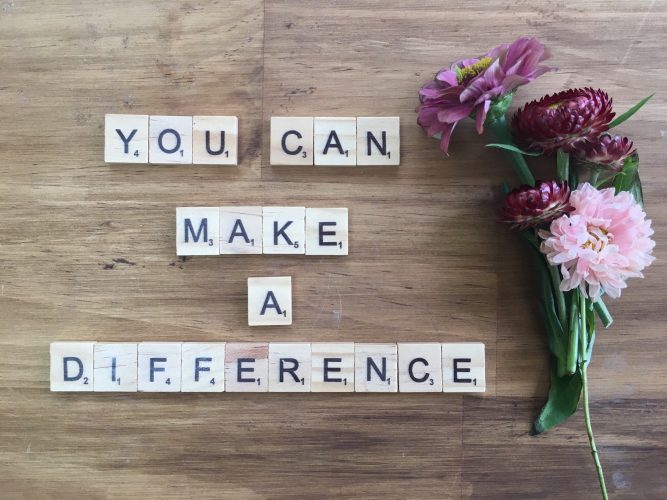 YOU CAN MAKE A DIFFERENCE