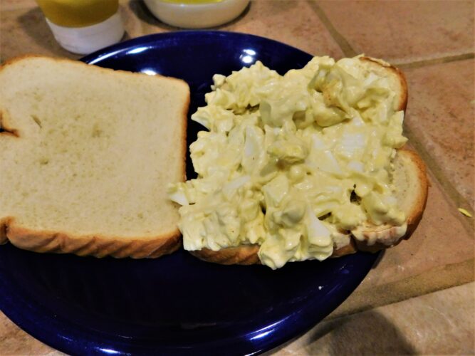 Egg Salad Sandwich for Lunch