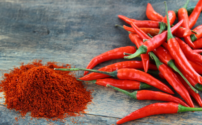 hot red fresh organic chili pepper